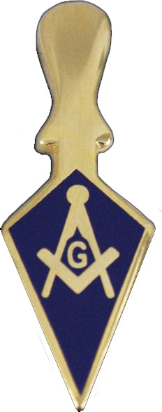 Mason Blue House Large Trowel Lapel Pin [Gold]