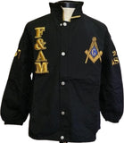 Buffalo Dallas Prince Hall Mason F&AM All-Weather Jacket [Black]