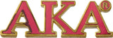 Alpha Kappa Alpha Classic 3-Letter Lapel Pin [Pink]