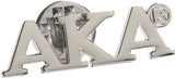 Alpha Kappa Alpha Classic 3-Letter Lapel Pin [Silver]