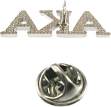 Alpha Kappa Alpha Classic 3-Letter Lapel Pin [Silver]