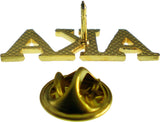 Alpha Kappa Alpha Classic 3-Letter Lapel Pin [Gold]
