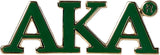 Alpha Kappa Alpha Classic 3-Letter Lapel Pin [Green]