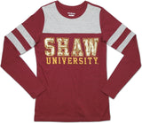 Big Boy Shaw Bears Ladies Long Sleeve Tee [Maroon]
