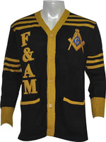 Buffalo Dallas Prince Hall Mason F&AM Cardigan [Black]