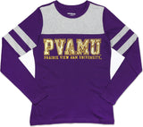 Big Boy Prairie View A&M Panthers Ladies Long Sleeve Tee [Purple]