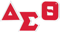 Delta Sigma Theta Twill Iron-On Patch Set [Red]