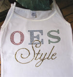 Eastern Star Style Rhinestone Heat Transfer [Multi-Colored]