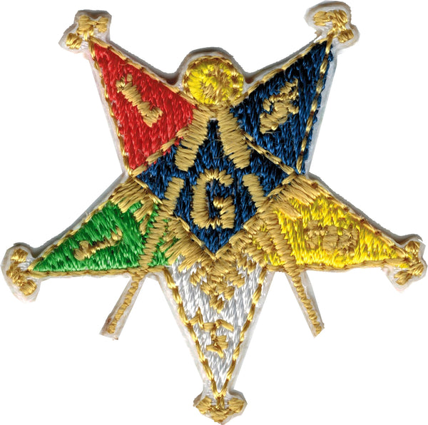 Eastern Star Past Patron Iron-On Patch [Gold]