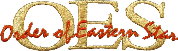 Order Of Eastern Star Signature Iron-On Patch [Gold]