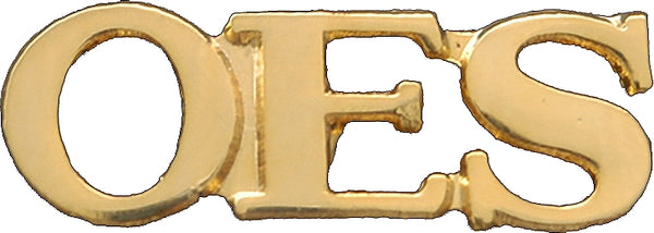 Order of the Eastern Star Letters Lapel Pin [Gold]