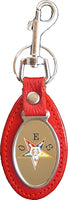 Order of the Eastern Star Leather FOB Key Chain [Red]