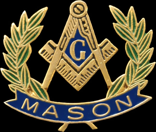 Mason Wreath Lapel Pin [Gold]