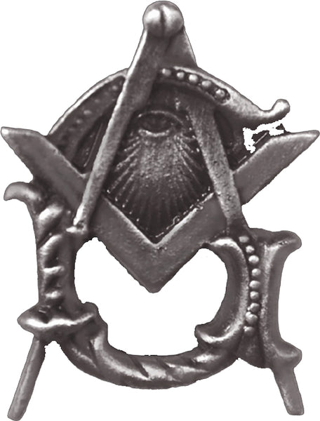 Mason Symbol Watchful All Seeing Eye Lapel Pin [Silver]