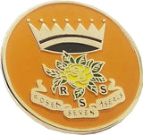 Rose of the Seven Seals Lapel Pin [Gold]