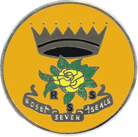 Rose of the Seven Seals Lapel Pin [Gold]