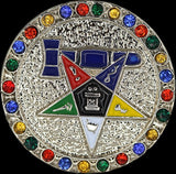 Past Matron Single Snap Button with Crystals [Silver]