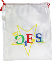 Order Of The Eastern Star Drawstring Shoe/Gift Bag [White]
