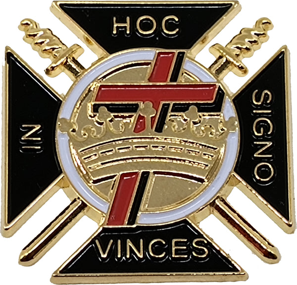 Knights Templar Flat Craft Medallion [Gold]