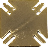 Knights Templar Flat Craft Medallion [Gold]