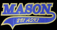 Mason Tail Tackle Twill Iron-On Patch [Blue]
