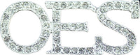 Order Of The Eastern Star Austrian Crystal Lapel Pin [Silver/Clear]