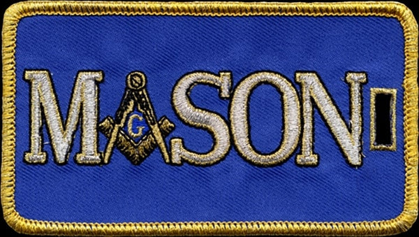 Mason Symbol In Letters Luggage Tag [Blue]