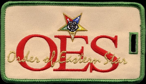Order Of Eastern Star Symbol In Letters Luggage Tag [Khaki]