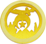 Shriner Cut Out Heavy Weight Car Emblem [White]