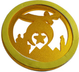 Shriner Cut Out Heavy Weight Car Emblem [Green]