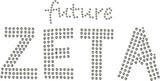 Zeta Phi Beta Future Studstone Heat Transfer [Silver]