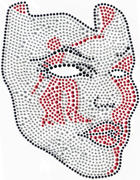Delta Sigma Theta Mask Studstone Transfer [Silver]