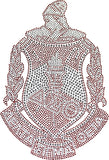 Delta Sigma Theta Studstone Crest Heat Transfer [Red]