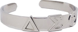 Delta Sigma Theta Bangle Bracelet [Silver]