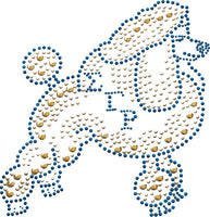 Sigma Gamma Rho Poodle Studstone Heat Transfer [Blue]
