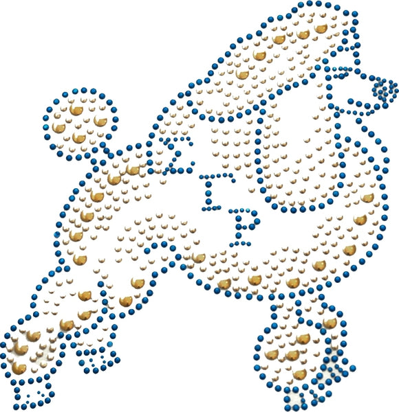 Sigma Gamma Rho Poodle Studstone Heat Transfer [Blue]