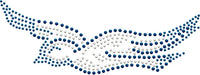 Zeta Phi Beta Dove Studstone Heat Transfer [Blue]