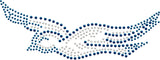 Zeta Phi Beta Dove Studstone Heat Transfer [Blue]