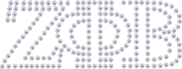 Zeta Phi Beta Letters Studstone Heat Transfer [Silver]