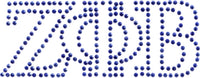 Zeta Phi Beta Letters Studstone Heat Transfer [Blue]
