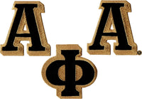 Alpha Phi Alpha Large Letter Iron-On Patch Set [Black]