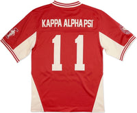 Big Boy Kappa Alpha Psi Divine 9 S8 Mens Football Jersey [Crimson Red]