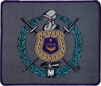 Omega Psi Phi Hemmed Mouse Pad [Grey]