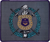 Omega Psi Phi Hemmed Mouse Pad [Grey]