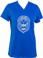 Zeta Phi Beta Performance Womens Tee [Blue]