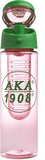 Alpha Kappa Alpha Water Bottle With Fruit-Infuser [Pink]