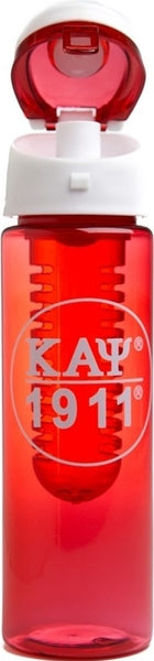 Kappa Alpha Psi Water Bottle With Fruit-Infuser [Red]
