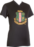 Alpha Kappa Alpha Performance Womens Tee [Black]