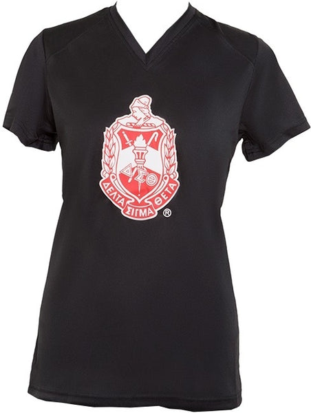 Delta Sigma Theta Performance Womens Tee [Black]