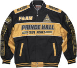 Big Boy Prince Hall Mason Divine S7 Mens Twill Racing Jacket [Black]